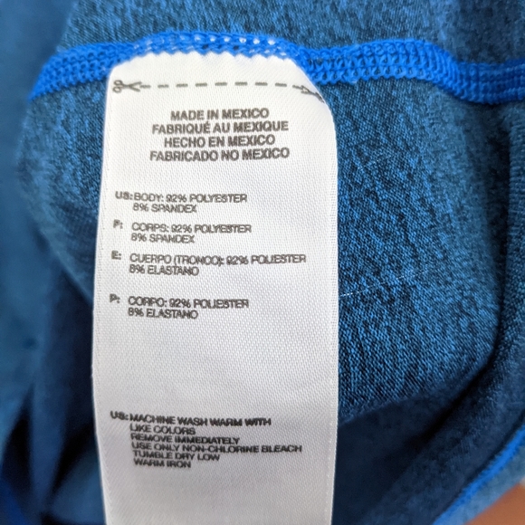 Adidas Blue Athletic Tee Shirt - Picture 4 of 4